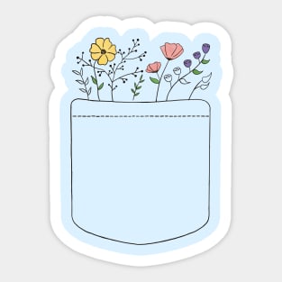 Wildflowers, Pocket Full of Posies Sticker